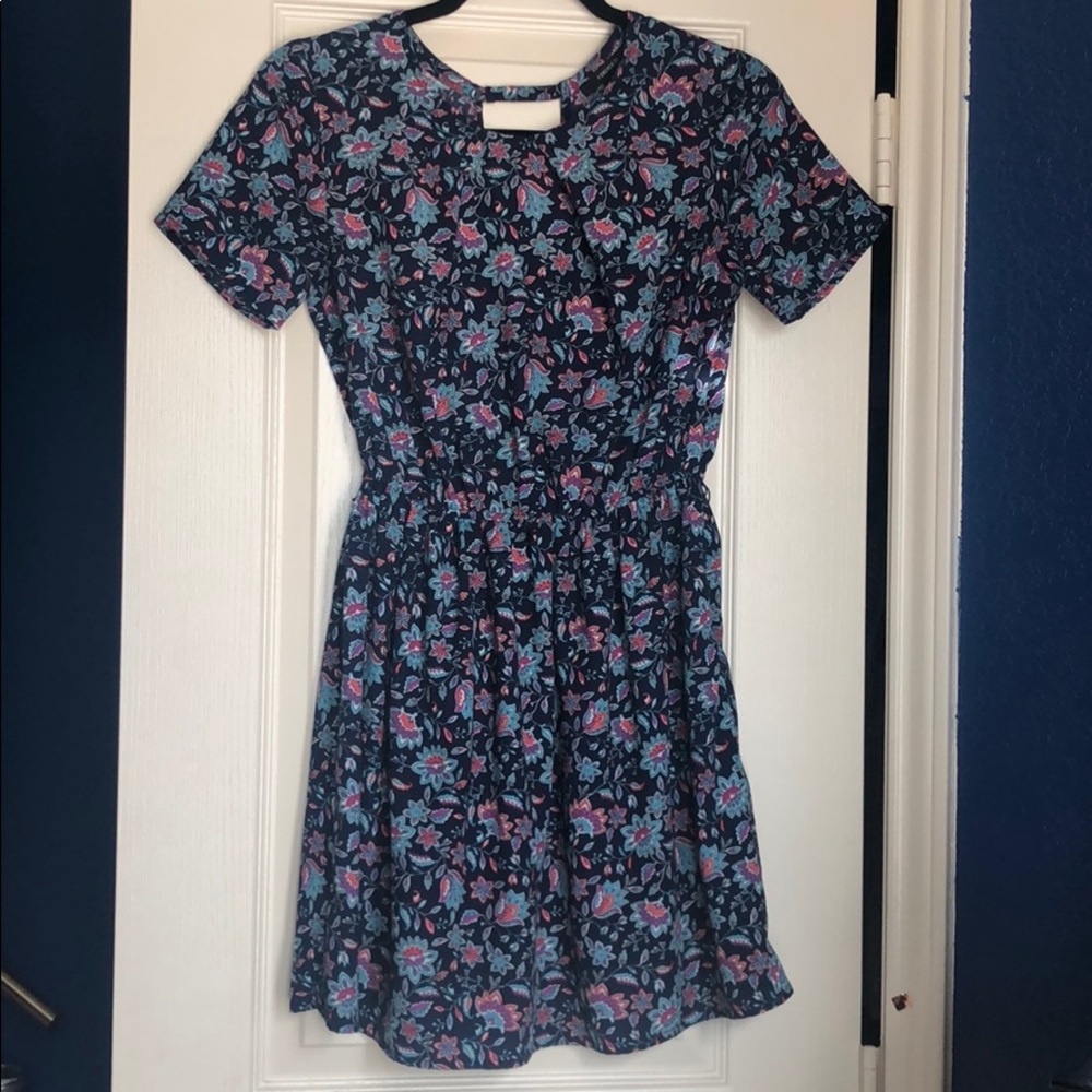 Blue paisley dress